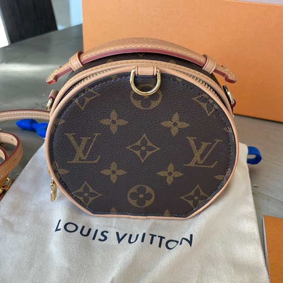 Louis Vuitton hard trunk mini bag crossbody shoulder bag boite chapeau - Picture 1 of 12